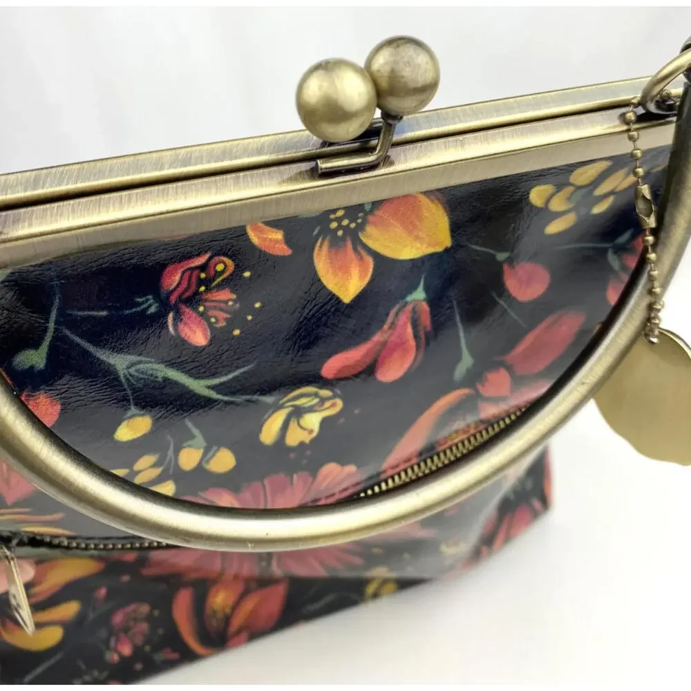 Patricia Nash Leather Tropical Escape Novella Purse Frame Handle NO CHAIN STRAP - Picture 8 of 15